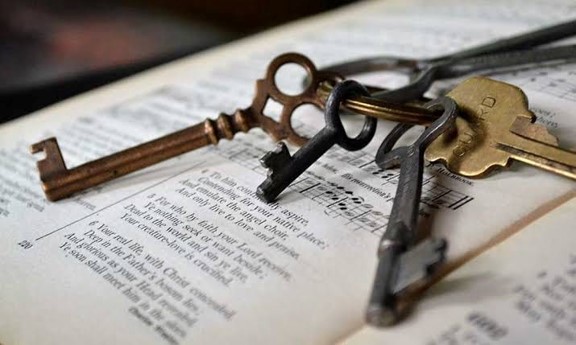Holding the keys of the Kingdom of Heaven