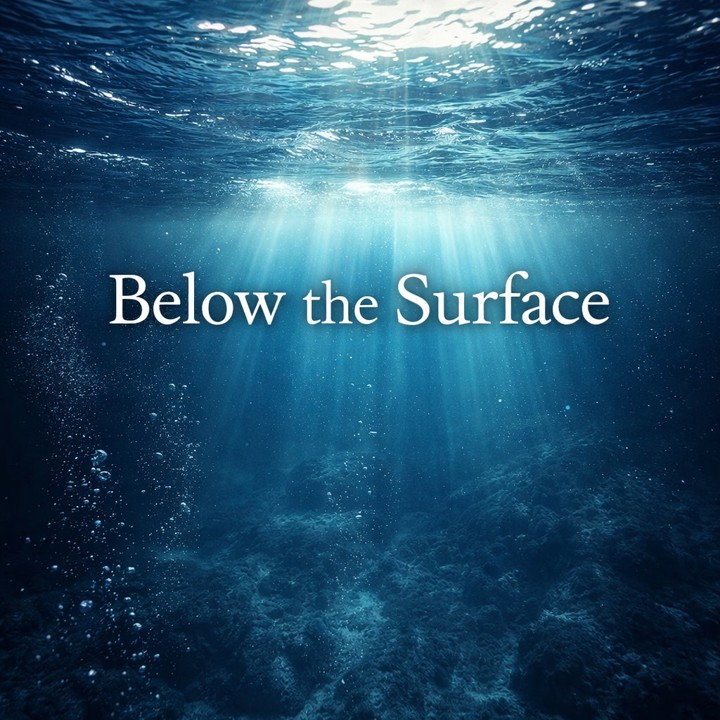 Beneath the waves, there is calm